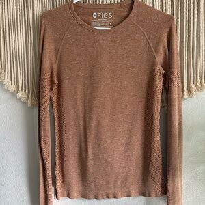 Figs Warm Tan Long Sleeve Underscrub
